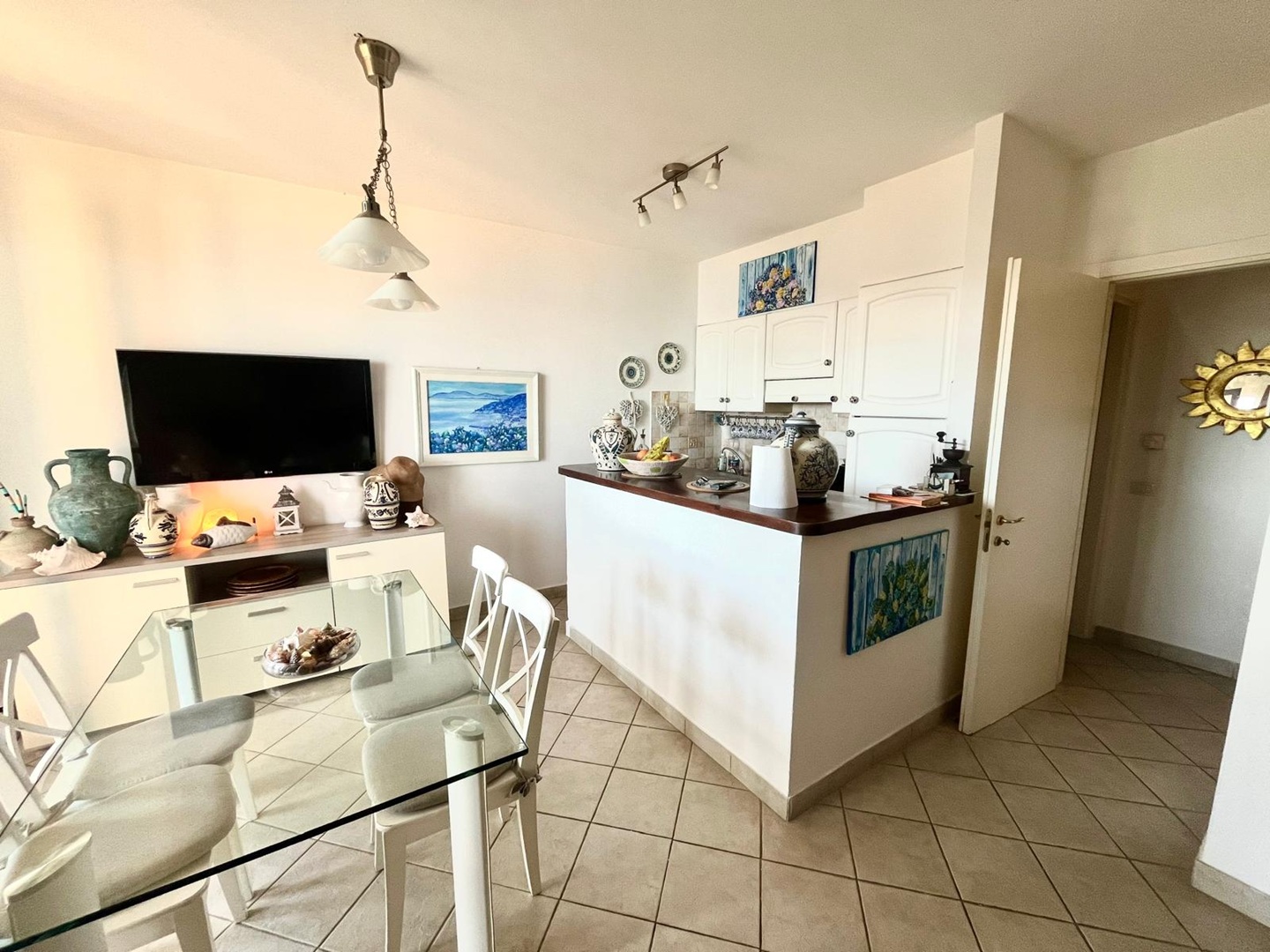 Porto S. Stefano – Appartamento centrale con terrazza vista mare e garage