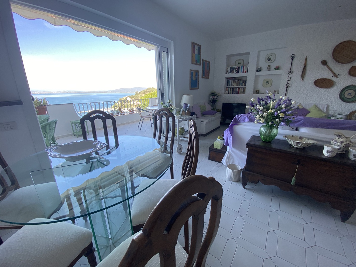 Porto S. Stefano Residence Le Rampe elegante appartamento con terrazza vista mare e posto auto